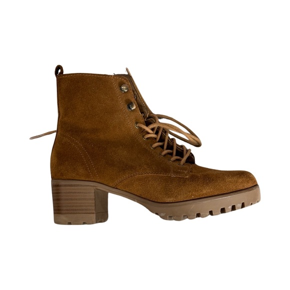 Anne Klein Abbott Combat Boot - leather - lug soles - size 7.5 - Picture 5 of 9